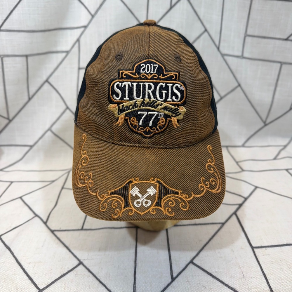 Express Marketing Sturgis 77th Annual Hat OS Brown Black 2017 Motorcycle Rally